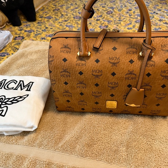 MCM Brown Monogram Handbag - Picture 1 of 7